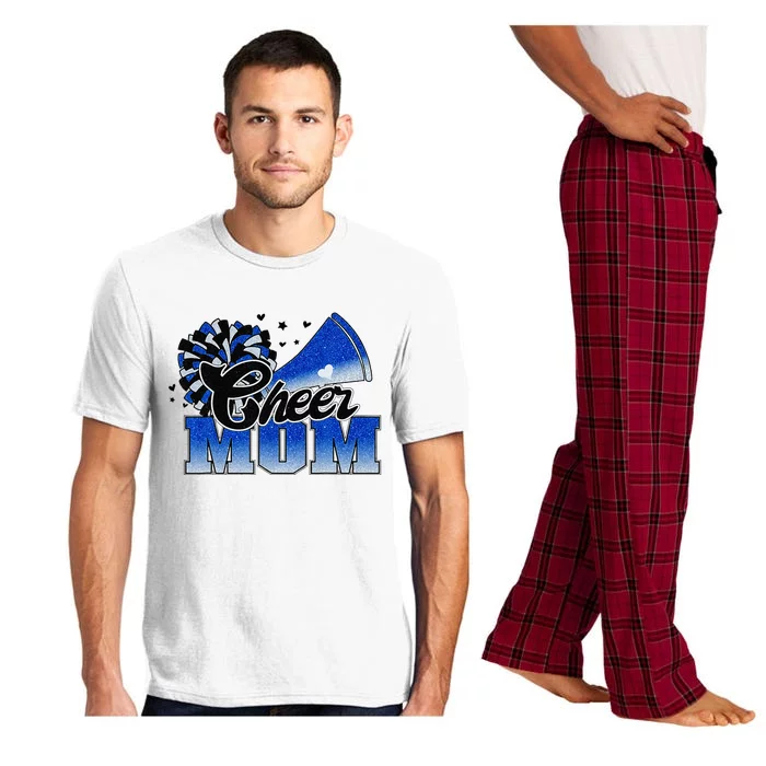 Cheer Mom Blue White Pajama Set