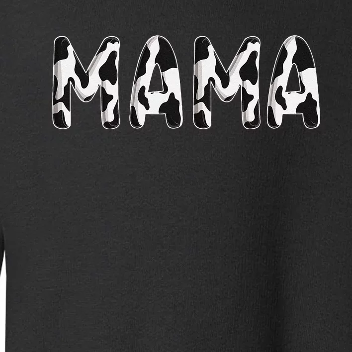 Cow Mama Birthday Family Matching Mothers Day Farm Toddler Sweatshirt