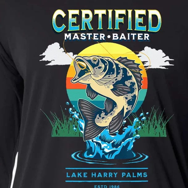 Certified Master Baiter Funny Fishing Cooling Performance Long Sleeve Crew