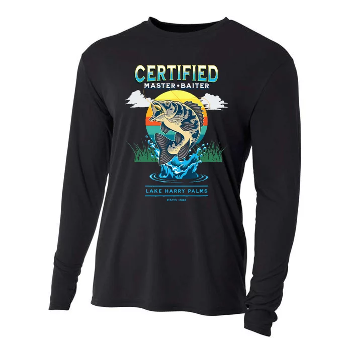 Certified Master Baiter Funny Fishing Cooling Performance Long Sleeve Crew