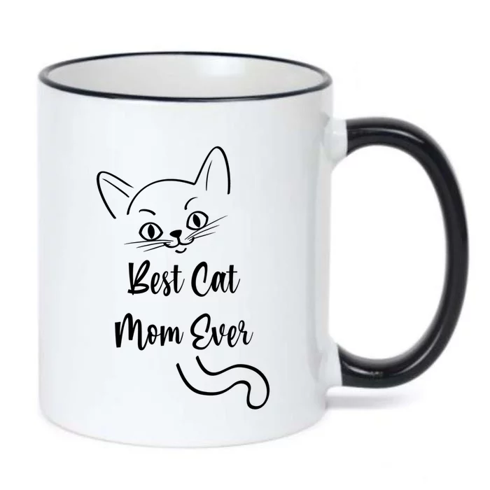 Cat Mom Best Cat Mom Ever Gift Black Color Changing Mug