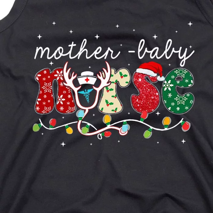 Christmas Mother Baby Nurses Wrap The Best Gifts Tank Top