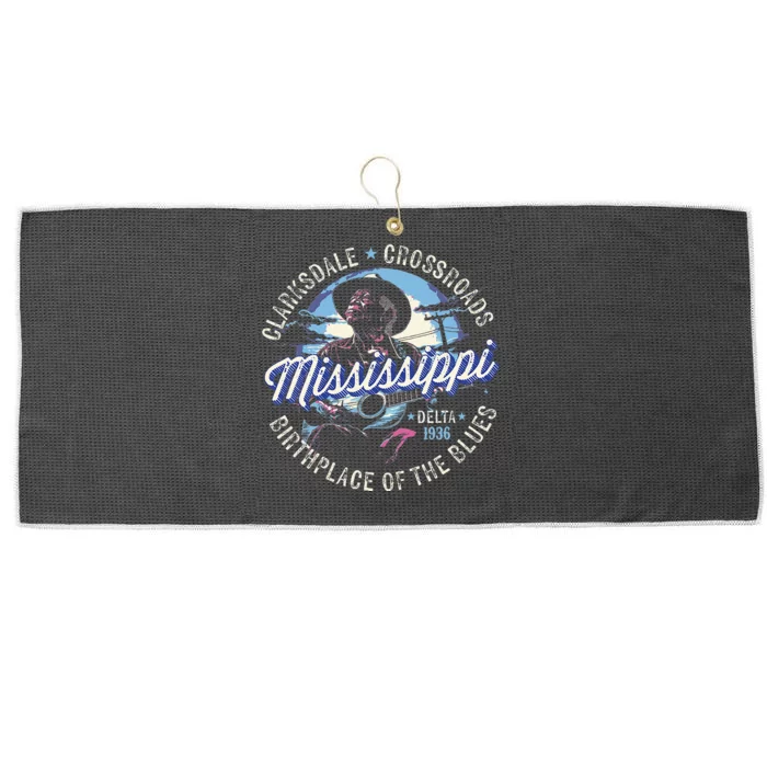 Clarksdale Mississippi Birthplace Of The Blues Large Microfiber Waffle Golf Towel