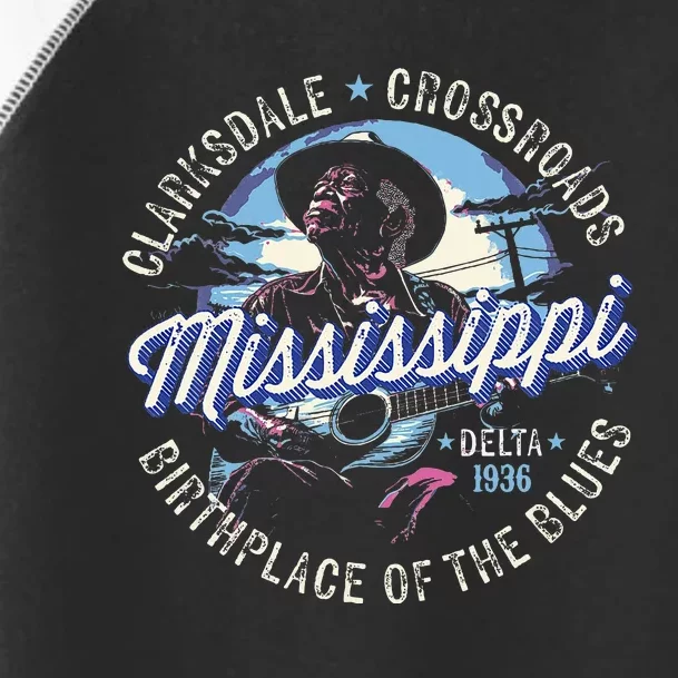 Clarksdale Mississippi Birthplace Of The Blues Toddler Fine Jersey T-Shirt