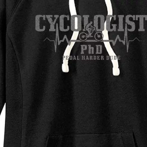 Cycologist Mountain Bike MTB Downhill Cycling Funny Gift Women's Fleece Hoodie