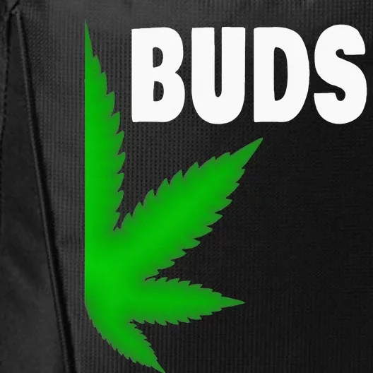 Couples Matching Best Buds BFF Marijuana Leaf Weed Gift City Backpack