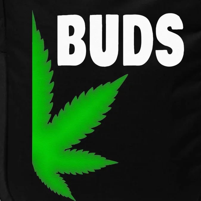 Couples Matching Best Buds BFF Marijuana Leaf Weed Gift Impact Tech Backpack