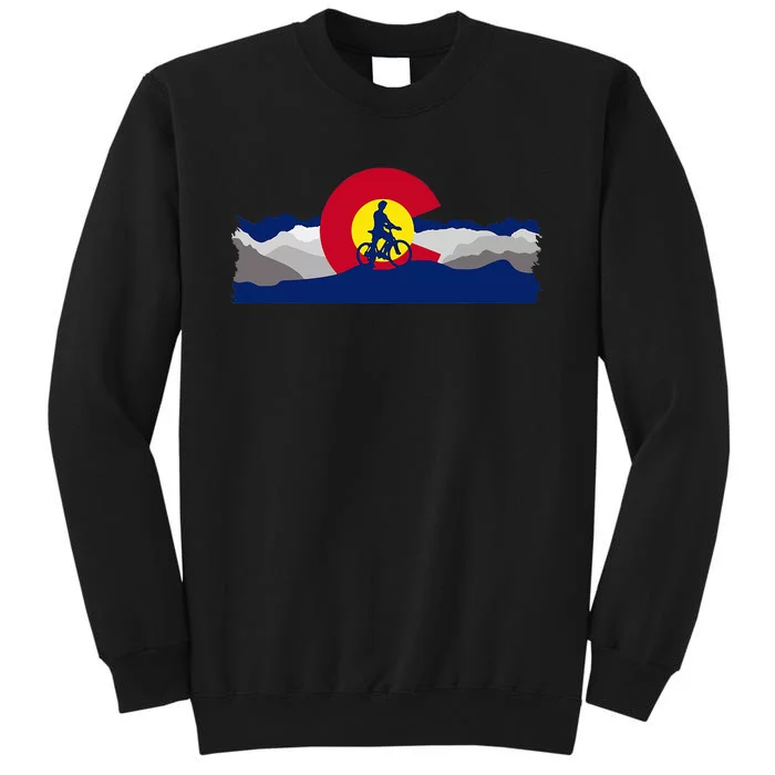 Colorado Mountain Biking Tall Sweatshirt