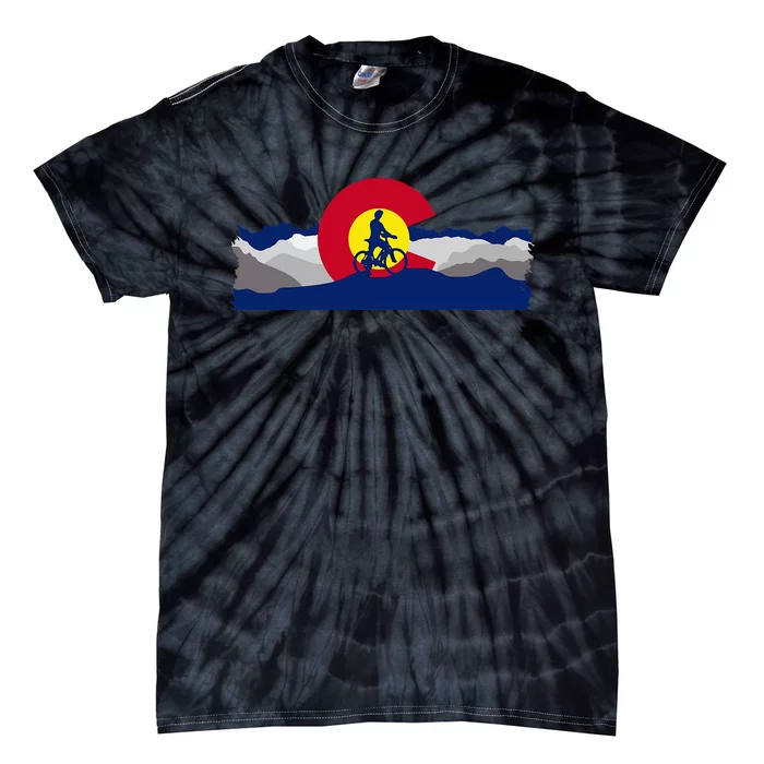 Colorado Mountain Biking Tie-Dye T-Shirt