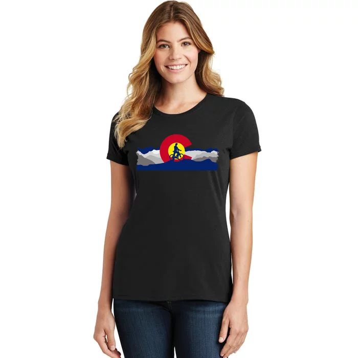 Colorado Mountain Biking Women's T-Shirt