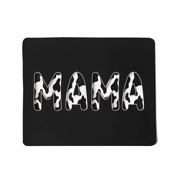 Cow Mama Birthday Family Matching Mothers Day Boy Girl Farm Mousepad