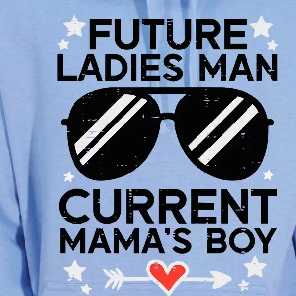 Current Mamas Boy Funny Valentines Day Boy Unisex Surf Hoodie