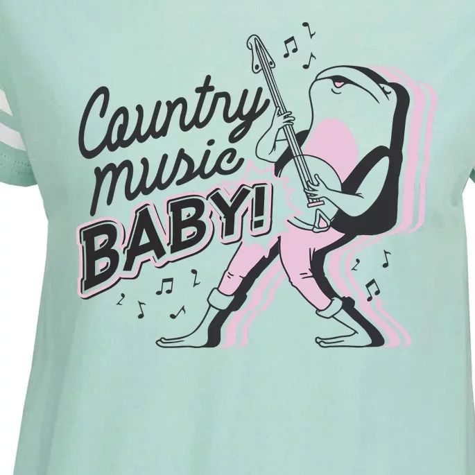 Country Music Baby Frog Enza Ladies Jersey Football T-Shirt