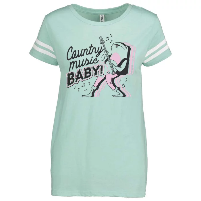 Country Music Baby Frog Enza Ladies Jersey Football T-Shirt