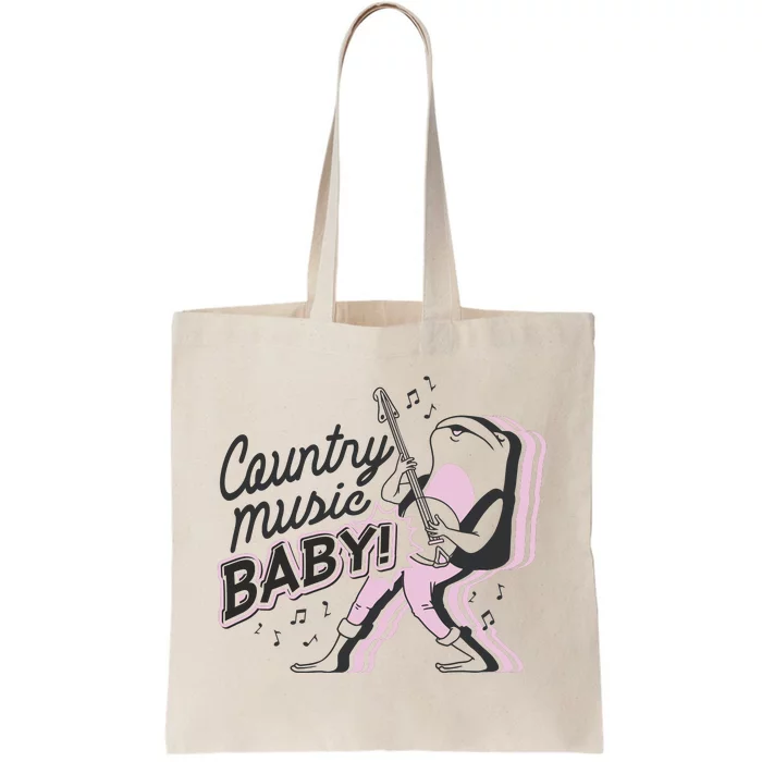 Country Music Baby Frog Tote Bag