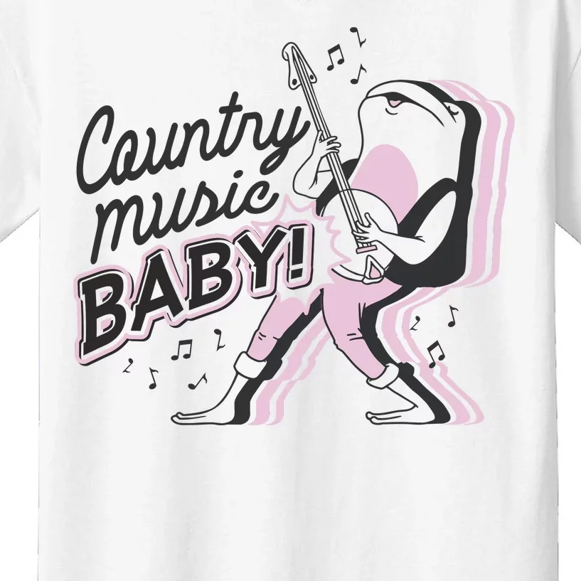 Country Music Baby Frog Kids T-Shirt