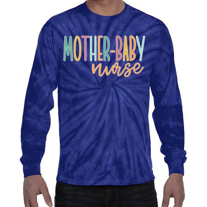 Cute Mother Baby Nurse Gift Tie-Dye Long Sleeve Shirt