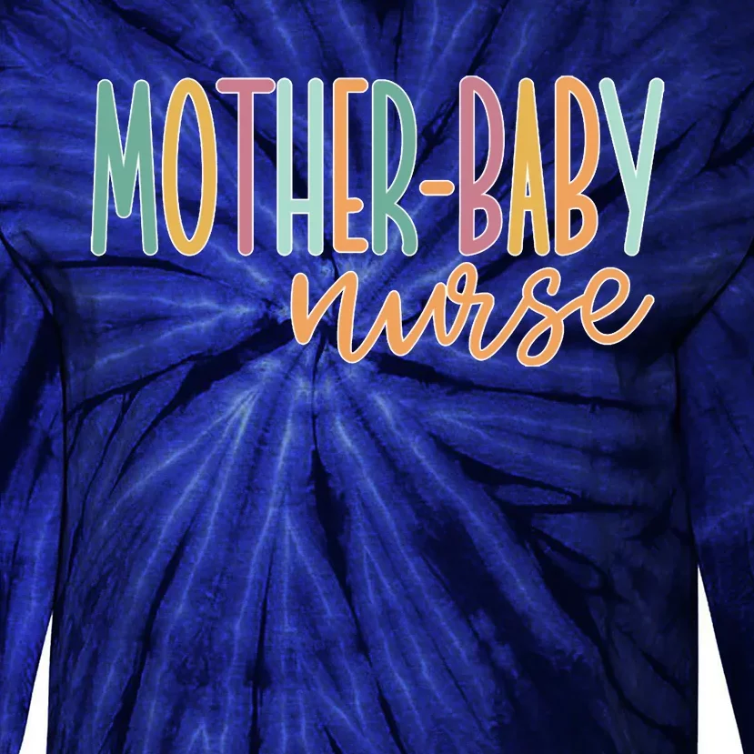 Cute Mother Baby Nurse Gift Tie-Dye Long Sleeve Shirt