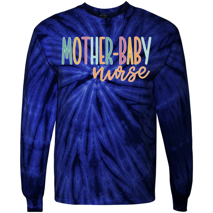 Cute Mother Baby Nurse Gift Tie-Dye Long Sleeve Shirt