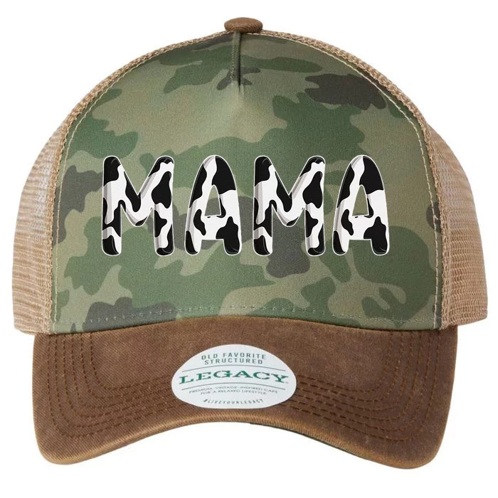 Cow Mama Birthday Family Matching Mothers Day Farm Legacy Tie Dye Trucker Hat