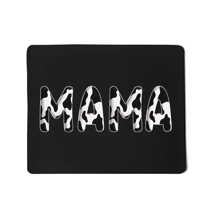 Cow Mama Birthday Family Matching Mothers Day Farm Mousepad