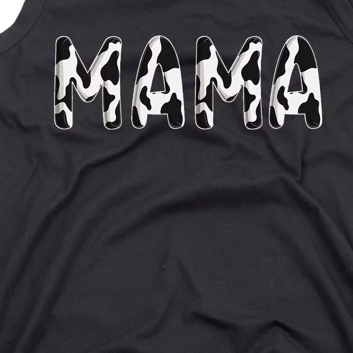 Cow Mama Birthday Family Matching Mothers Day Farm Tank Top