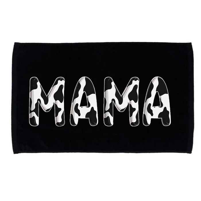 Cow Mama Birthday Family Matching Mothers Day Farm Microfiber Hand Towel