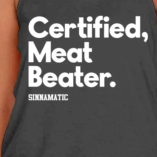 Certified Meat Beater Sinnamatic Women's Knotted Racerback Tank