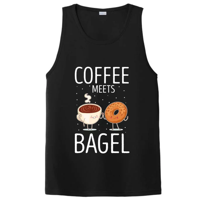 Coffee Meets Bagel Baker Bagels Dough Funny Performance Tank