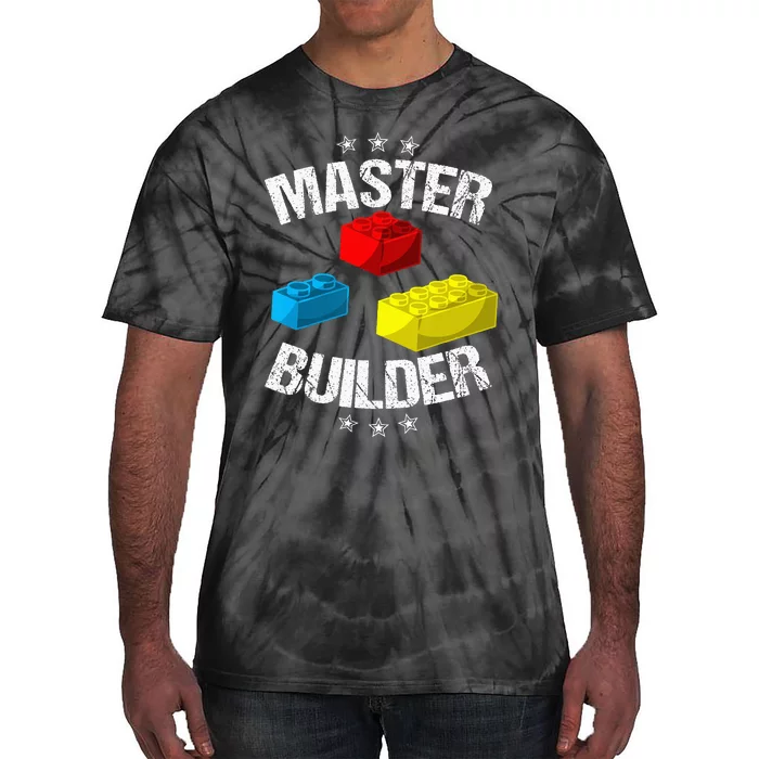 Cool Master Builder Funny Building Blocks Gift Men Women Tie-Dye T-Shirt