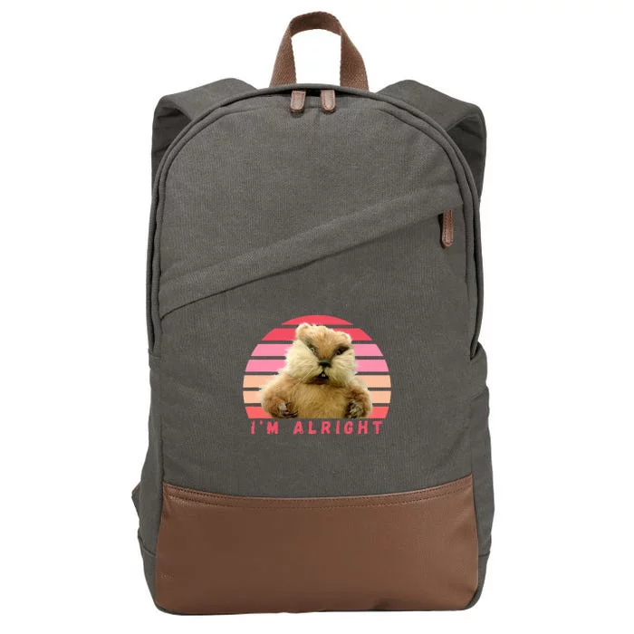 Caddyshack Movie Bushwood Country Club Funny Gopher Cotton Canvas Backpack