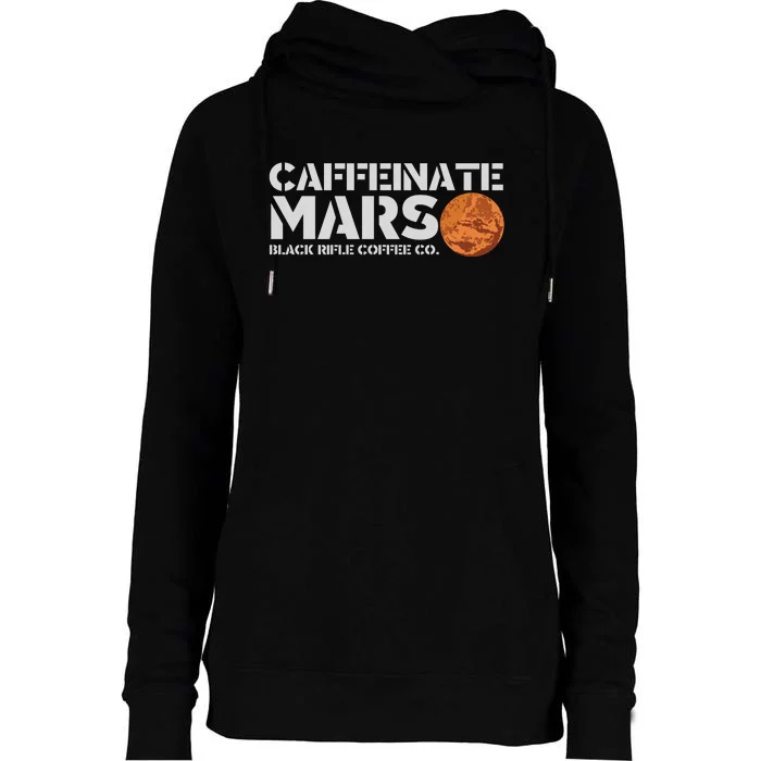 Caffeinate Mars Black Rifle Coffee Co. Womens Funnel Neck Pullover Hood