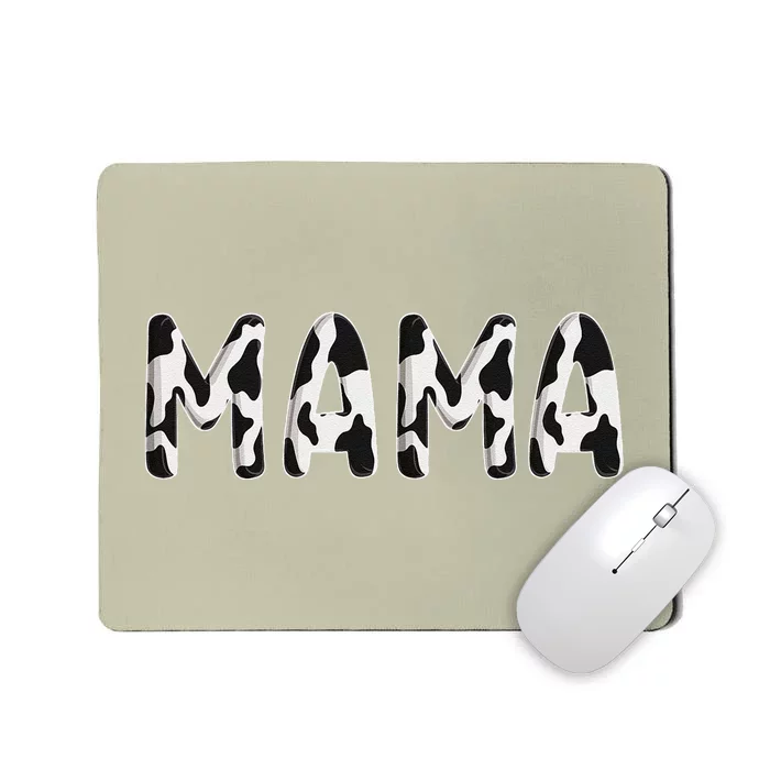 Cow Mama Birthday Family Matching Mothers Day Boy Girl Farm Mousepad