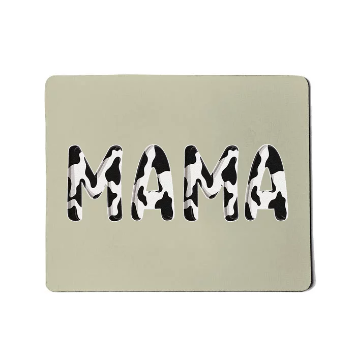 Cow Mama Birthday Family Matching Mothers Day Boy Girl Farm Mousepad