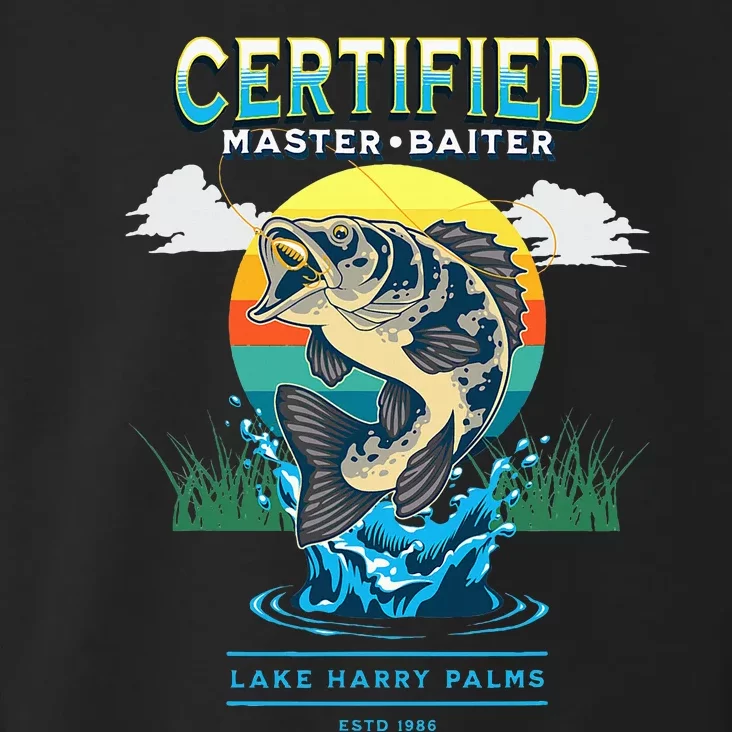 Certified Master Baiter Funny Fishing Toddler Hoodie