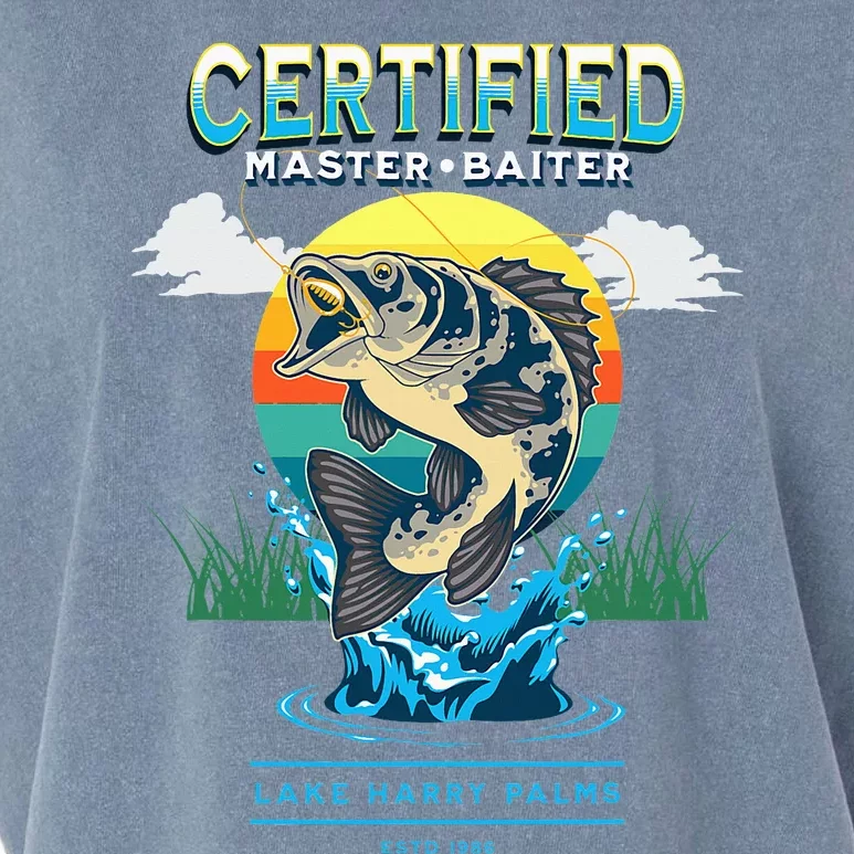 Certified Master Baiter Funny Fishing Garment-Dyed Women's Muscle Tee