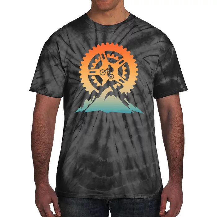 Cute Mountain Bike Art Offroad Mountain Biking Tie-Dye T-Shirt