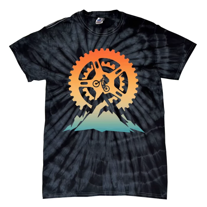 Cute Mountain Bike Art Offroad Mountain Biking Tie-Dye T-Shirt