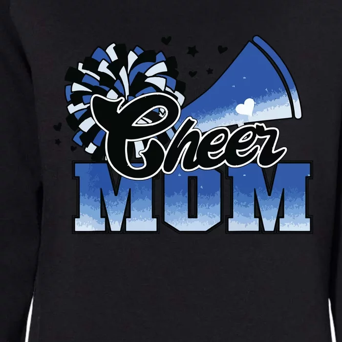 Cheer Mom Blue White Womens California Wash Sweatshirt