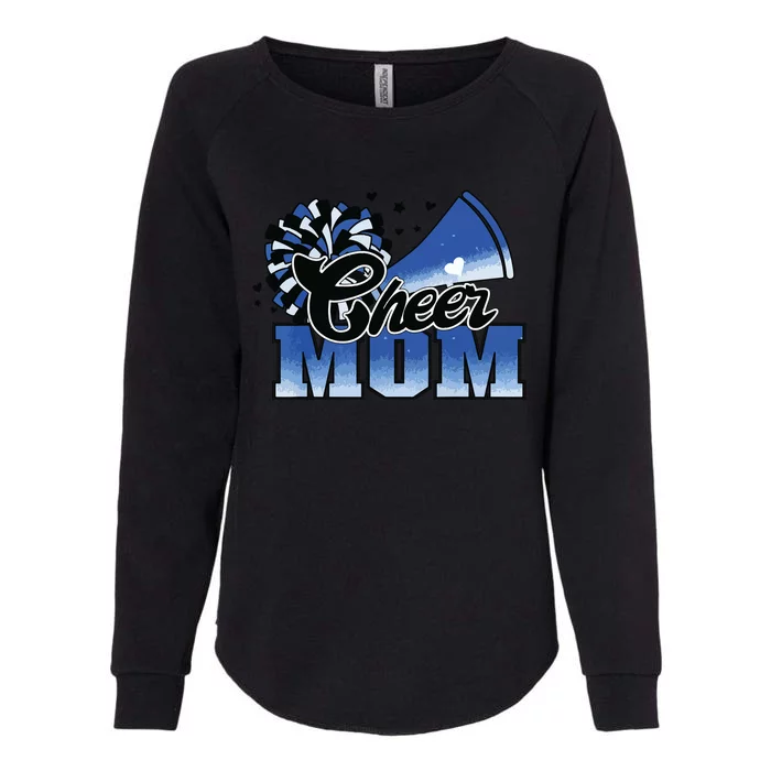 Cheer Mom Blue White Womens California Wash Sweatshirt