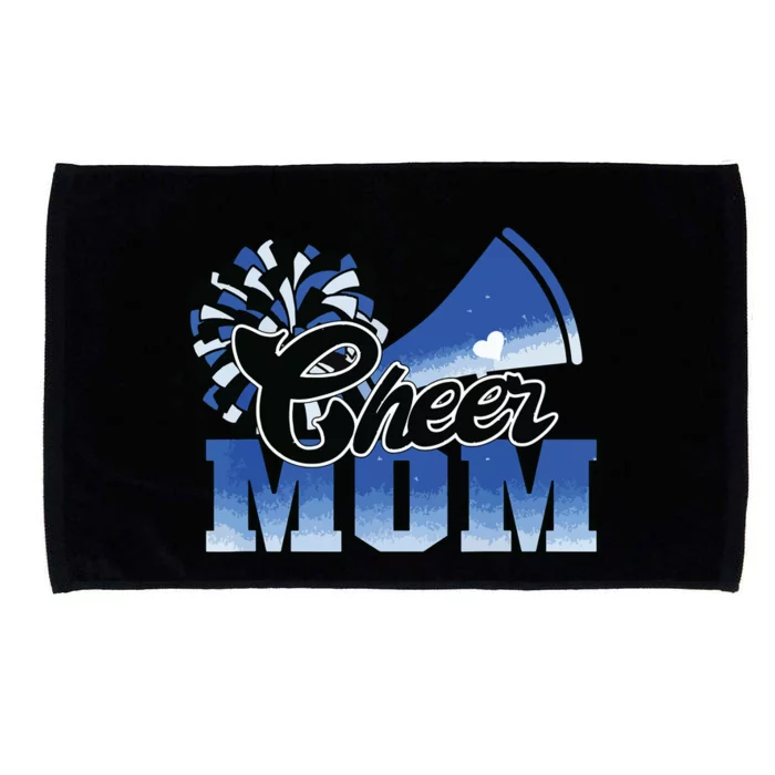 Cheer Mom Blue White Microfiber Hand Towel