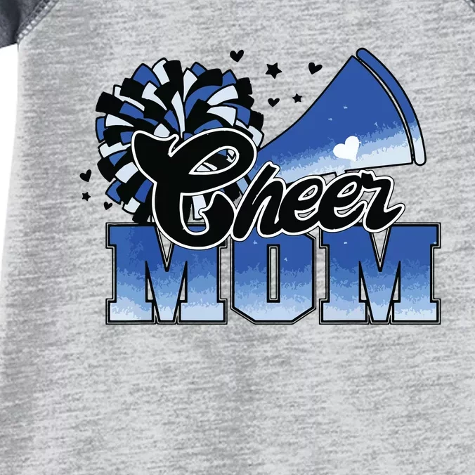 Cheer Mom Blue White Infant Baby Jersey Bodysuit