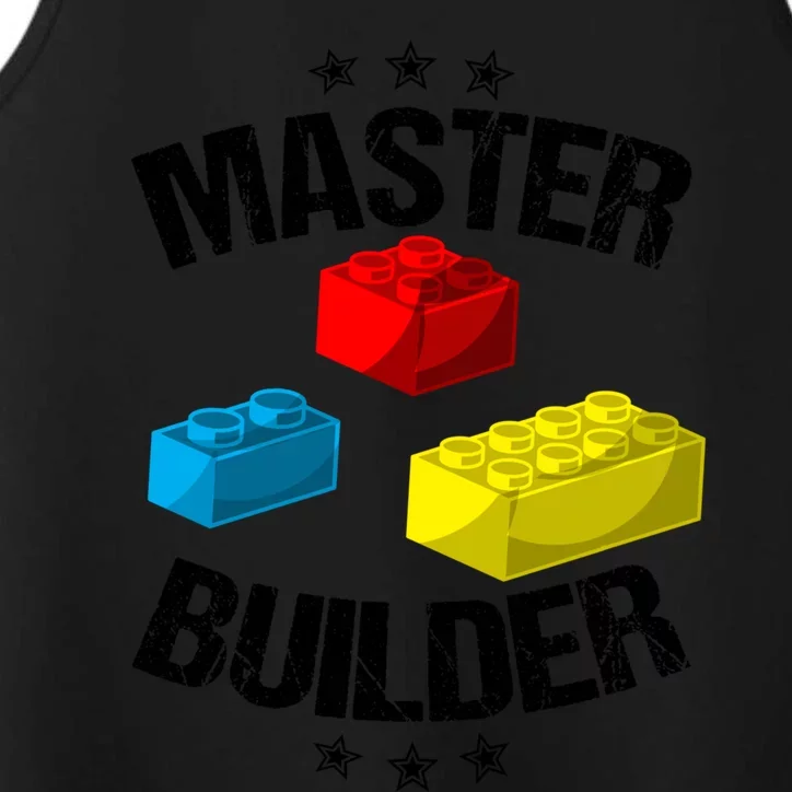 Cool Master Builder Funny Building Blocks Gift Gift Performance Tank