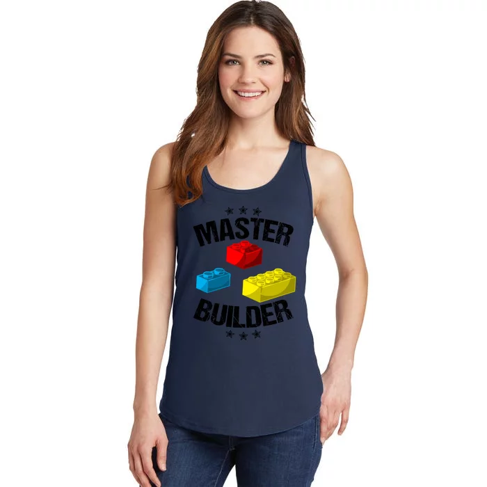 Cool Master Builder Funny Building Blocks Gift Gift Ladies Essential Tank