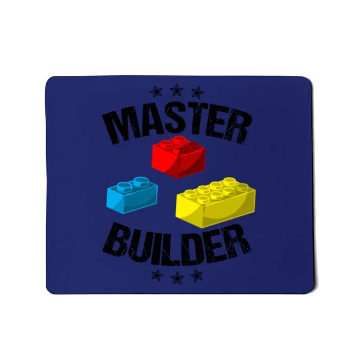 Cool Master Builder Funny Building Blocks Gift Gift Mousepad