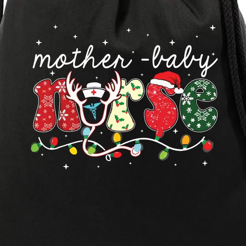 Christmas Mother Baby Nurses Wrap The Best Gifts Drawstring Bag