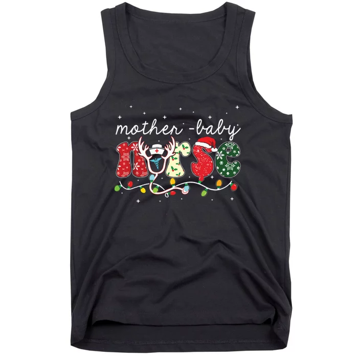 Christmas Mother Baby Nurses Wrap The Best Gifts Tank Top