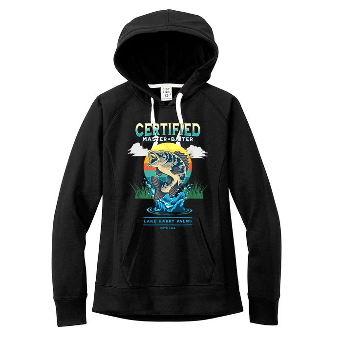 Certified Master Baiter Funny Fishing Women's Fleece Hoodie