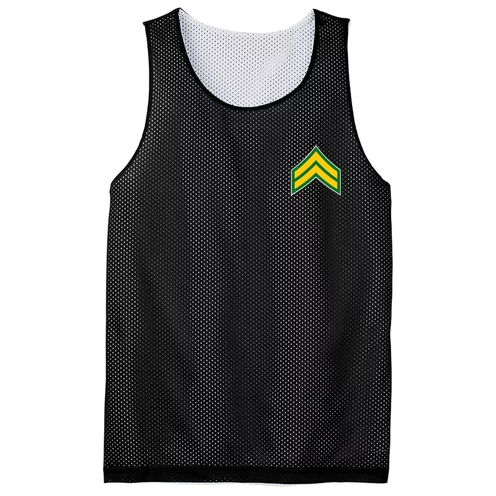 Corporal Military Badge Mesh Reversible Basketball Jersey Tank