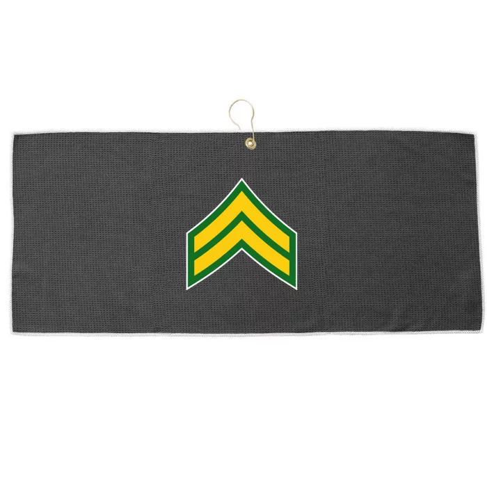 Corporal Military Badge Large Microfiber Waffle Golf Towel